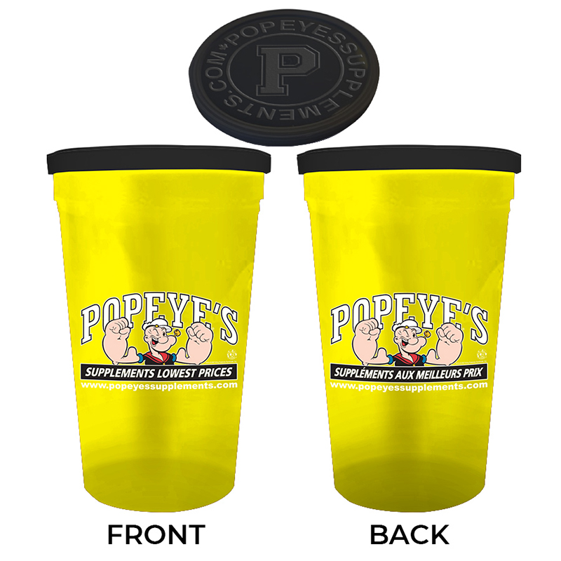 Popeye's Supplemets Cup & Lid
