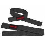 Grizzly Fitness Cotton Premium Lifting Straps Neoprene Padded (#8611) - Black
