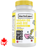 Herbaland Vegan D3 & B12 90 Gummies