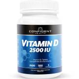 Confident Sports Vitamin D3 -2500 iu (500ct)