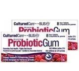 Prairie Naturals Cultured Care Probiotic Gum With BLIS K12 Oral Health- Raspberry/Pomegrante (2 Pack)