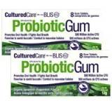 Prairie Naturals Cultured Care Probiotic Gum With BLIS K12 Oral Health-  Spearmint/Peppermint (2 Pack)