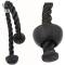 Grizzly Fitness Tricep Rope - Double Ball Grips (#8608-04) Black