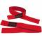 Grizzly Fitness Padded Cotton & Nylon Lifting Wrist Straps (#8611-32) - Red