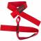 Grizzly Fitness Padded Cotton & Nylon Lifting Wrist Straps (#8611-32) - Red
