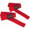 Grizzly Fitness Padded Cotton & Nylon Lifting Wrist Straps (#8611-32) - Red