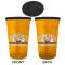 Popeye's Supplements Cup & "P" Lid - Neon Orange