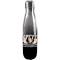Popeye's Supplements Stainless Steel Water Bottle - Silver Black