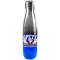 Popeye's Supplements Stainless Steel Water Bottle - Silver Blue