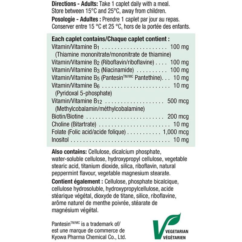 Jamieson B-Complex 100mg Time Release 120 tabs