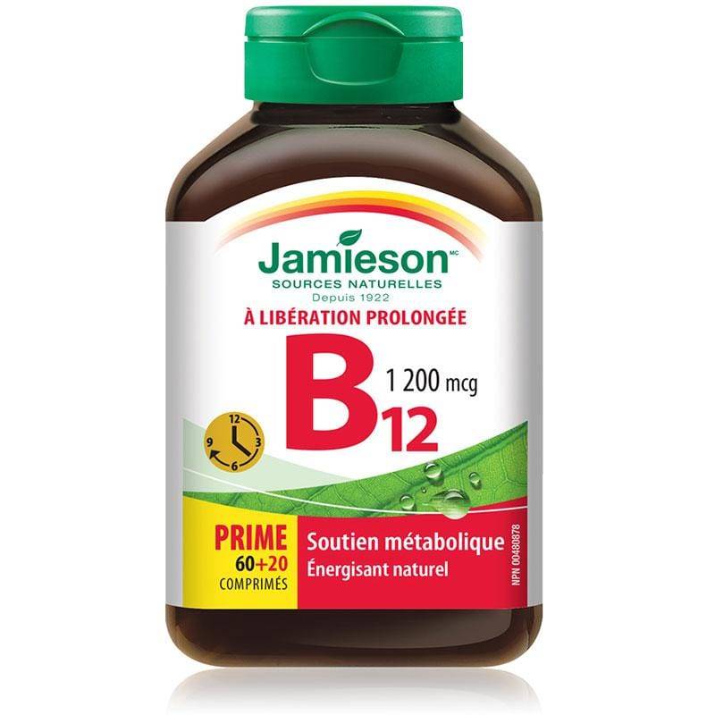 Jamieson Vit. B12 1200mcg Time Release 80 tabs