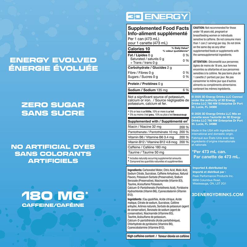 3D Energy Drink (1X 473ml)