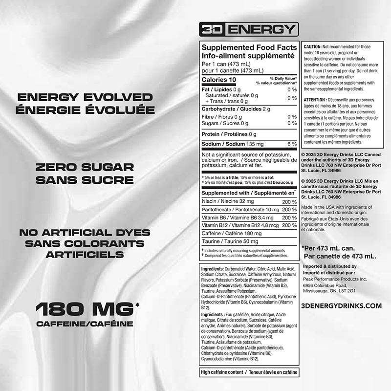 3D Energy Drink (1X 473ml)
