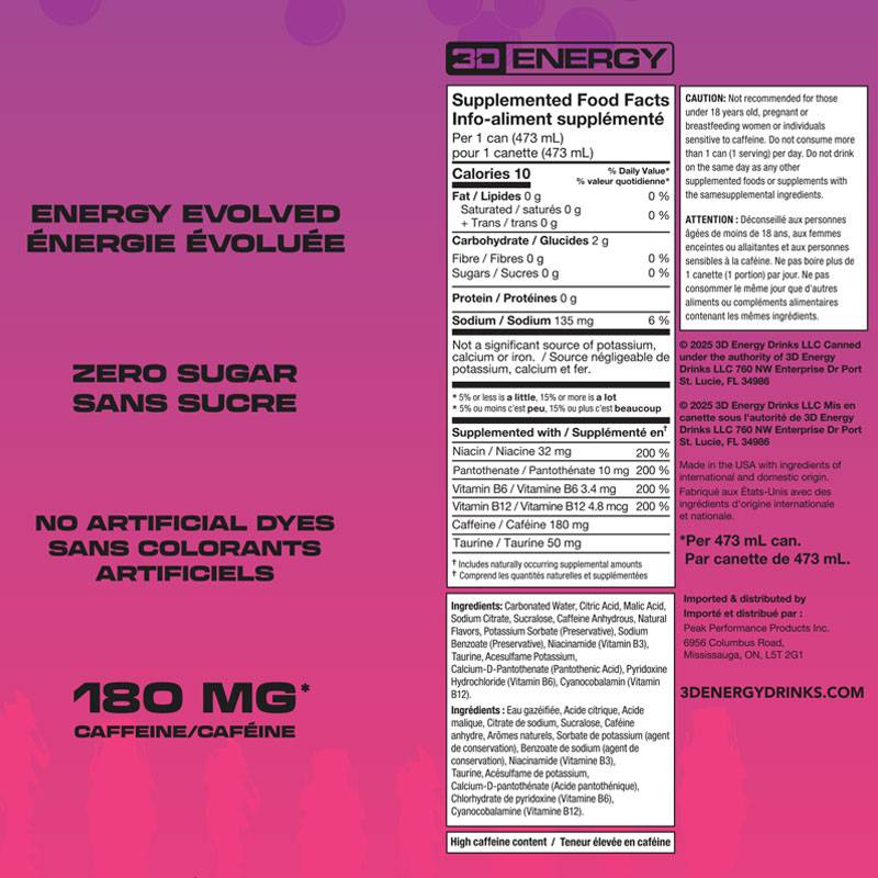 3D Energy Drink (1X 473ml)