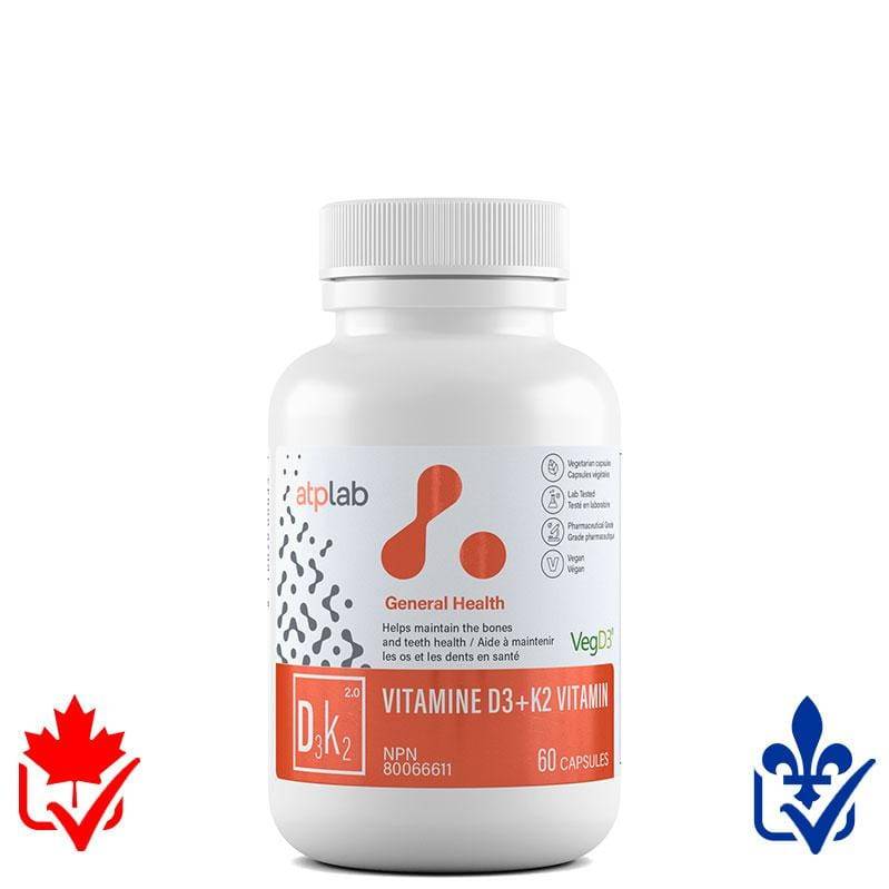 ATP Vitamine D3 + K2 60 caps