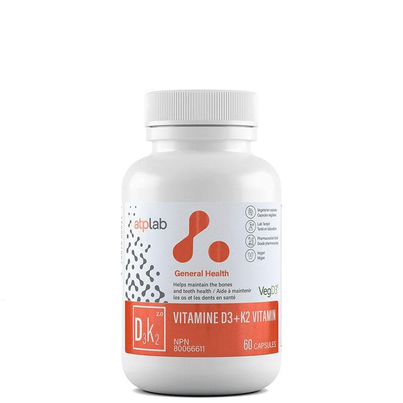 ATP Vitamine D3 + K2 60 caps