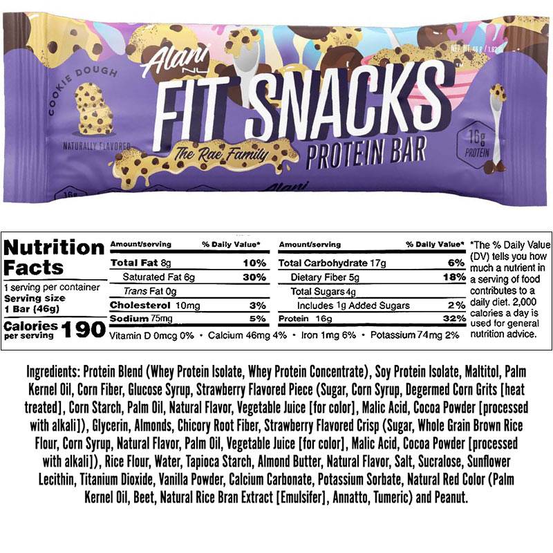 Alani Nu Fit Snack Bar - Cookie Dough
