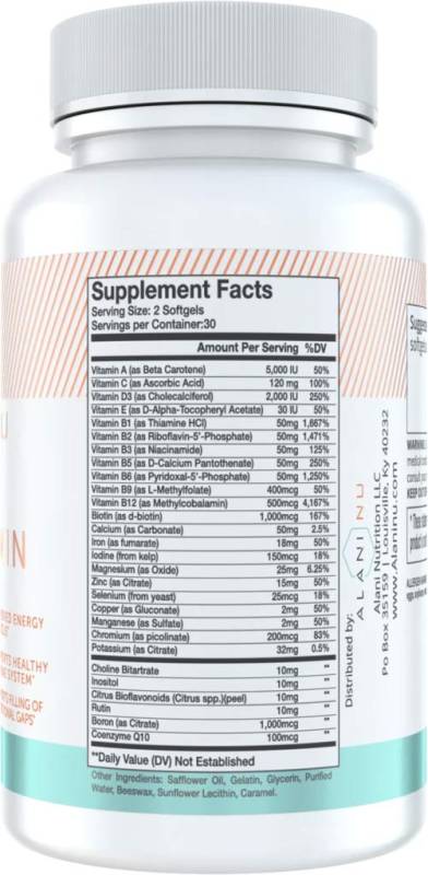 Alani Nu Multi-Vitamin 60 Softgels / 30 Servings