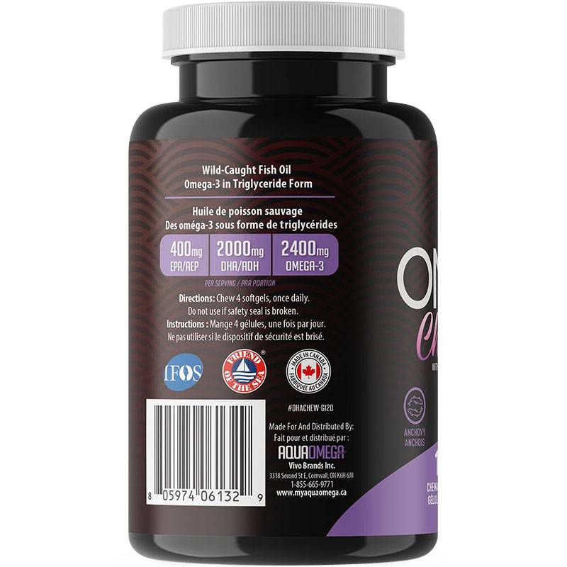 AquaOmega High DHA Omega-3 Chewables