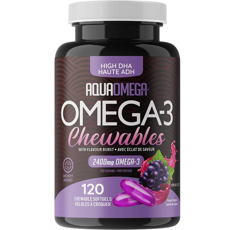 AquaOmega High DHA Omega-3 Chewables