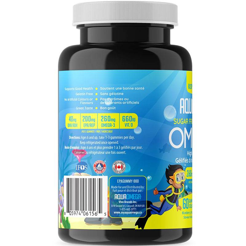 AquaOmega High EPA Omega-3 Kids Gummies