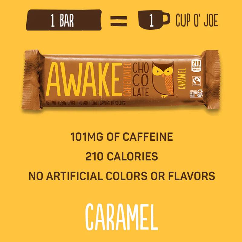Awake Caffeinated Chocolate - Caramel