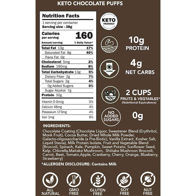Better Than Good Protein Chocolate Coated Puffs - Keto Chocolate