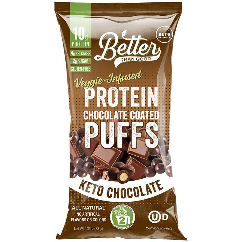 Better Than Good Protein Chocolate Coated Puffs - Keto Chocolate