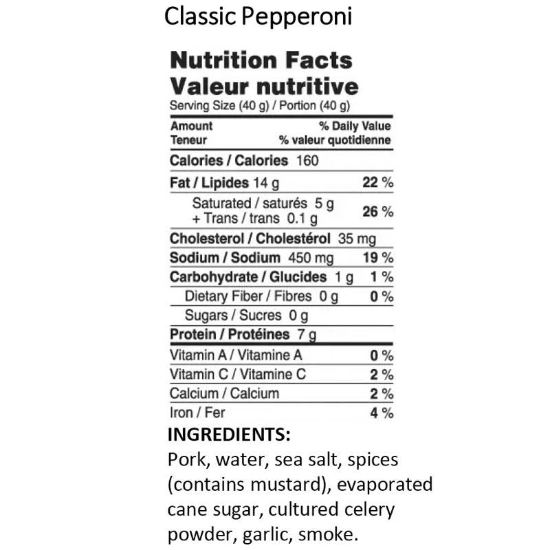 Country Prime Meats Dry Pepperoni Stick - Classic
