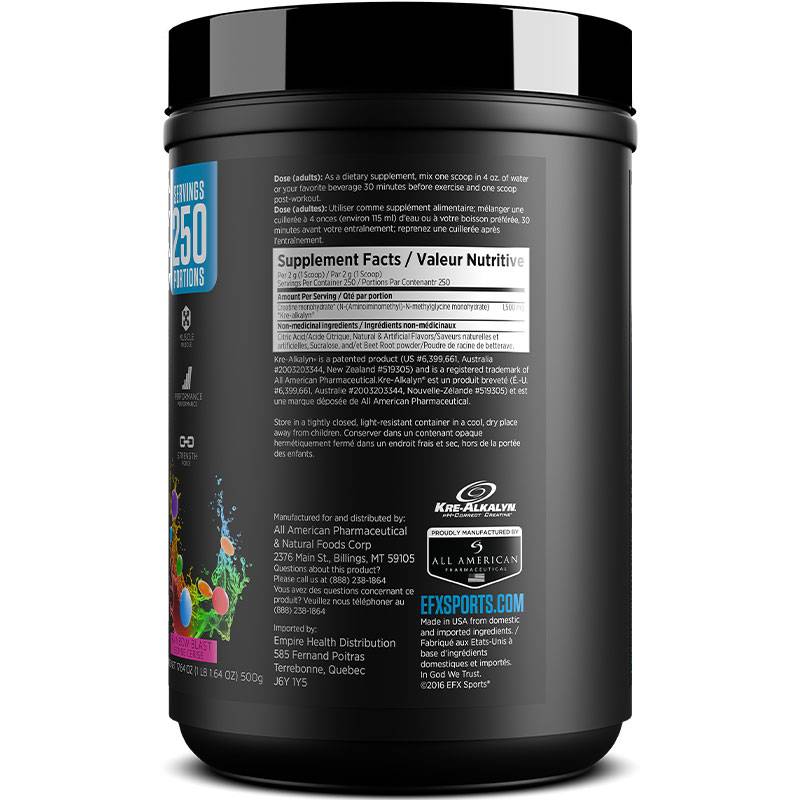 EFX Kre-Alkalyn poudre 500g