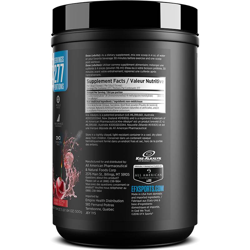 EFX Kre-Alkalyn poudre 500g