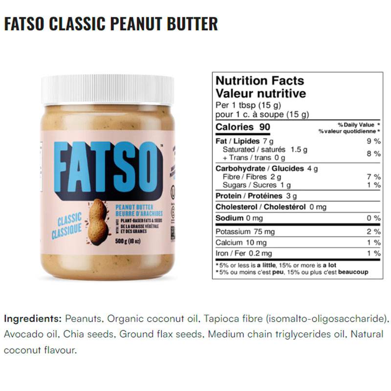 Fatso Flavour Powered Peanut Butter - Crunchy Salted Caramel