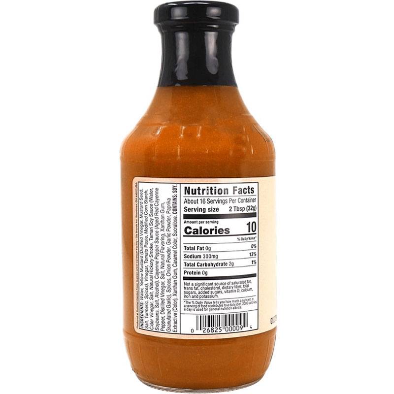 G Hughes Sugar Free BBQ Sauce - Carolina Gold