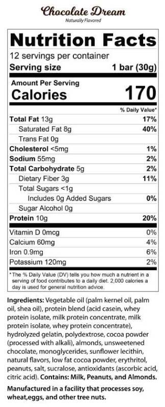 Genius Gourmet Keto Bar - Creamy Peanut Butter Chocolate *Single*