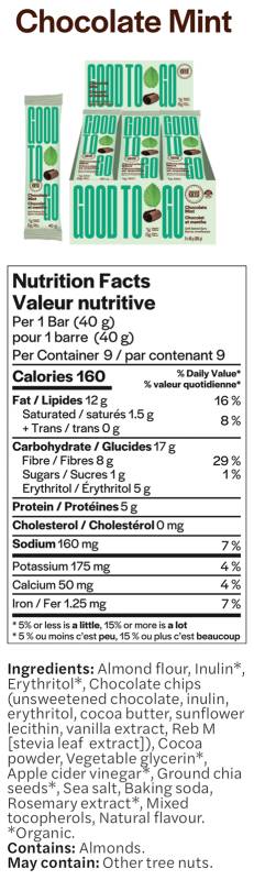 Good To Go Soft Baked Keto Bars