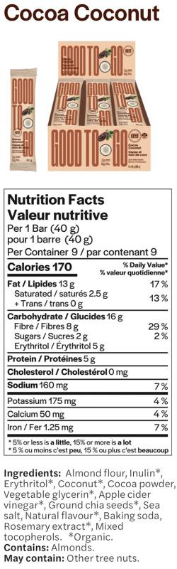 Good To Go Soft Baked Keto Bars