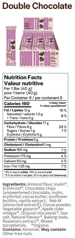 Good To Go Soft Baked Keto Bars