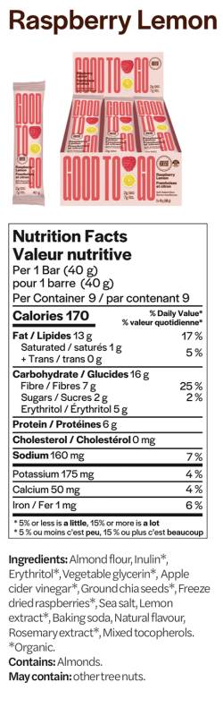 Good To Go Soft Baked Keto Bars