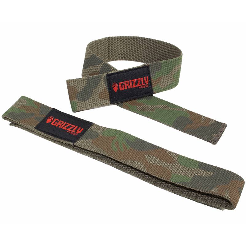 Grizzly Fitness Cotton Lifting Straps (#8610-81) - Camouflage