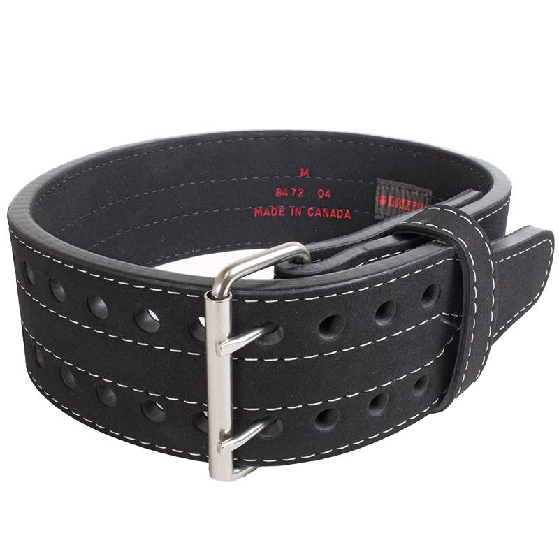 Grizzly Fitness 4'' Double Prong Power Lifting Belt
