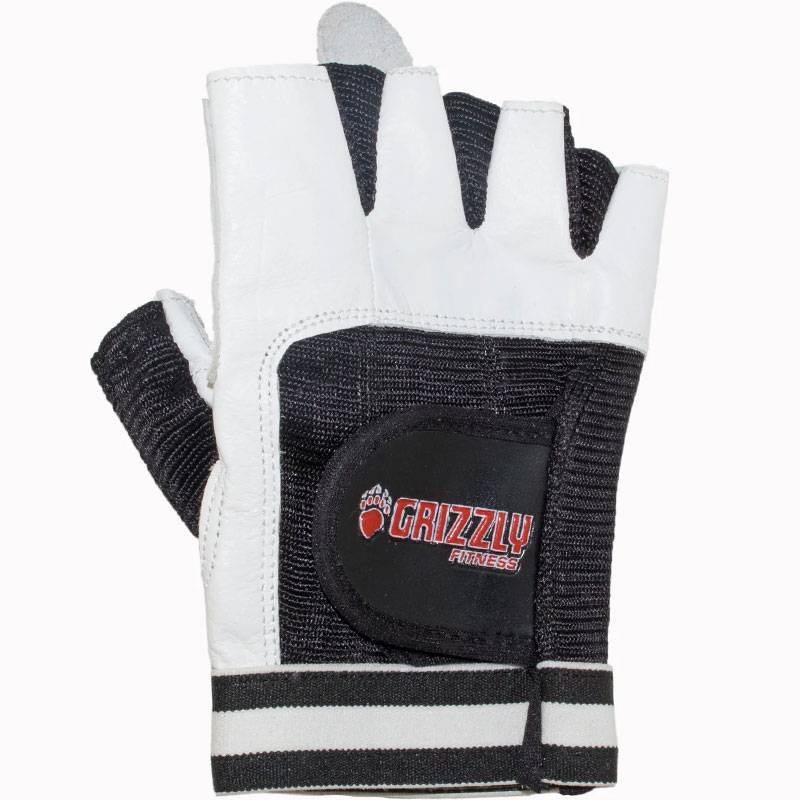 Grizzly Fitness Grizzly Paws Leather Training Gloves White (#8728-04)
