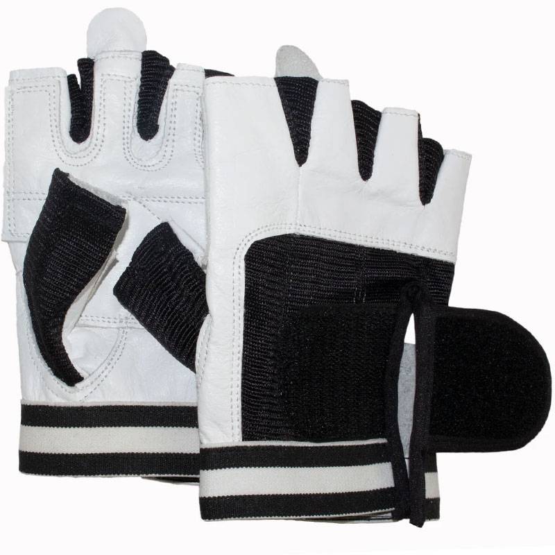 Grizzly Fitness Grizzly Paws Leather Training Gloves White (#8728-04)