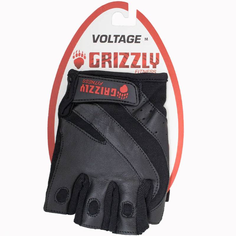 Grizzly Fitness Grizzly Voltage Men's Leather Training Gloves (#8766-04)