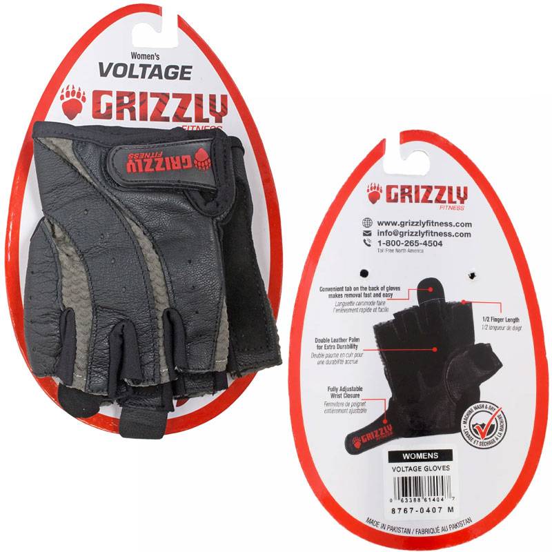 Grizzly Fitness Grizzly Voltage Women's Leather Training Gloves (#8767-0407)