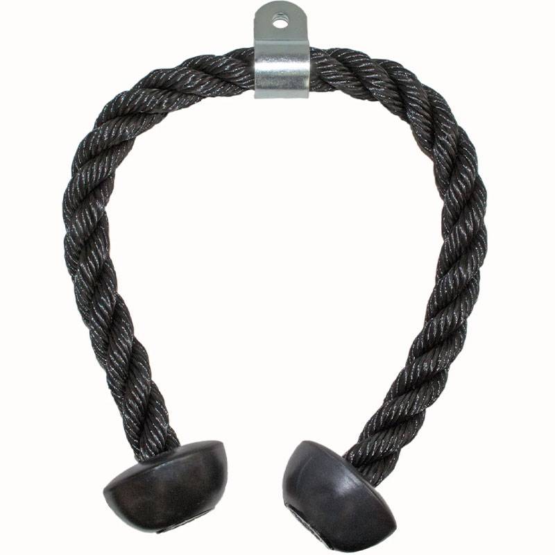 Grizzly Fitness Tricep Rope - Double Ball Grips (#8608-04) Black