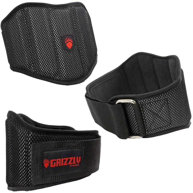 Grizzly Fitness SoFlex 7.5" MuscleBack Flex Training Belt (#8842-04) Black