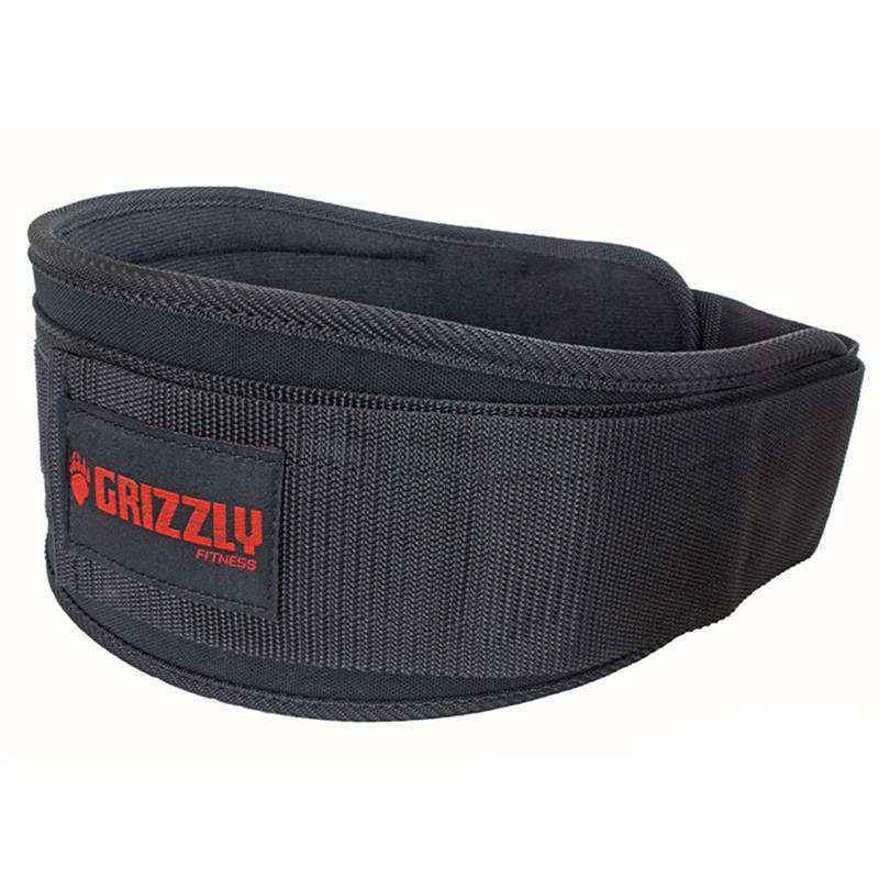 Grizzly Fitness SoFlex Training Belt 5" Wide (#8837-04) - Black