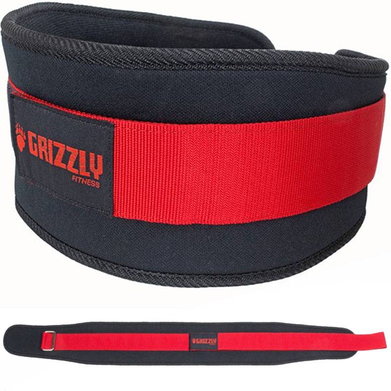 Grizzly Fitness SoFlex Training Belt 5" Wide (#8837-04) XL - Red