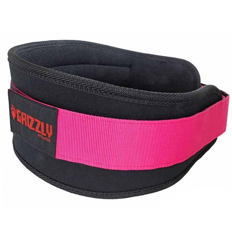 Grizzly Fitness SoFlex Training Belt 5" Wide (#8837L-0462) - Pink
