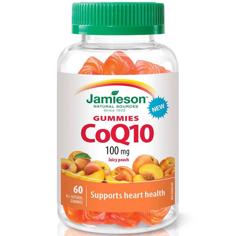 Jamieson CoQ10 100mg Gummie - Juicy Peach